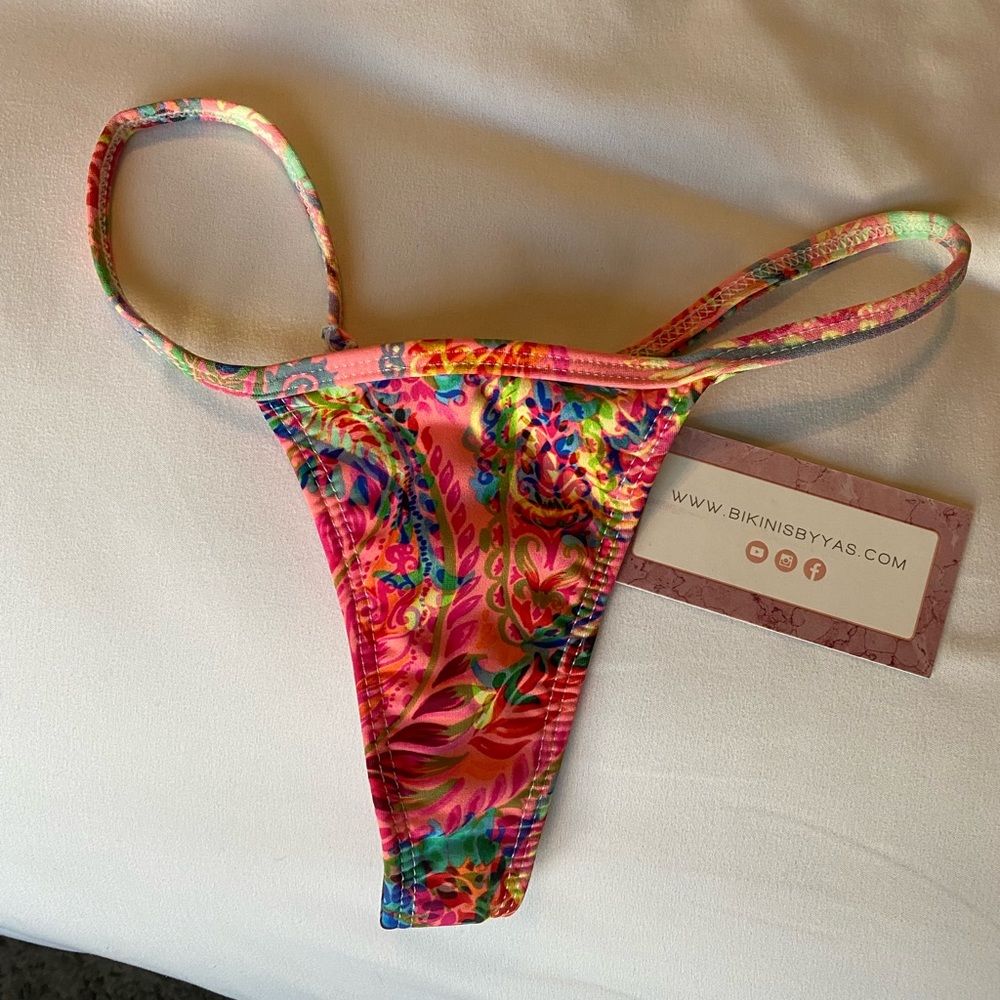 Bikinis By Yas paisley thong swim bottoms